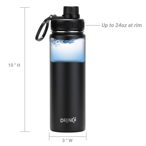 Stainless steel sport water bottle