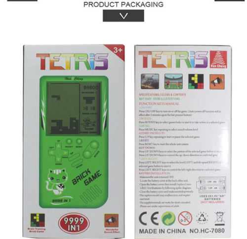 Retro Childhood Tetris Handheld Game